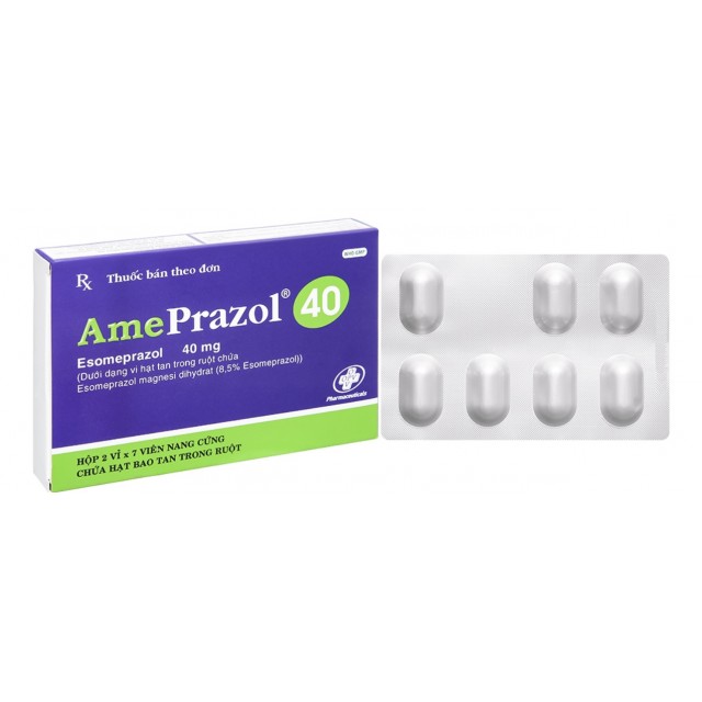 AmePrazol 40mg (Esomeprazol 40)H/14 viên (dạ dày thực quản)