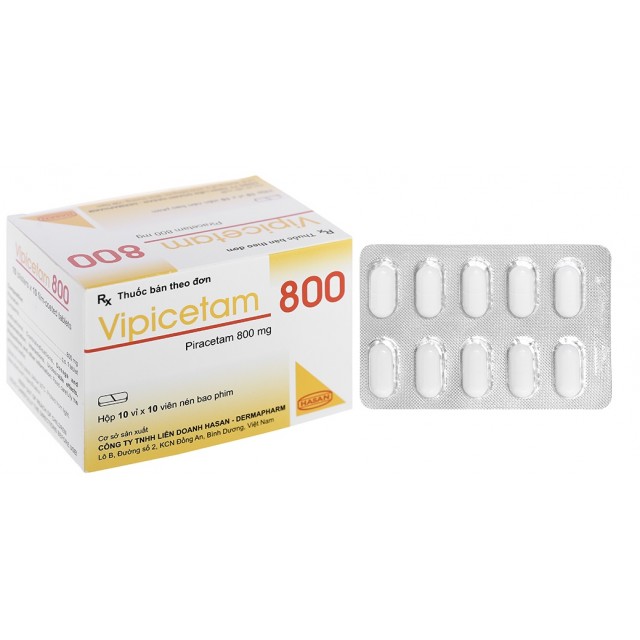 Vipicetam 800 H/100 viên (trị rung giật cơ nguồn gốc vỏ não)
