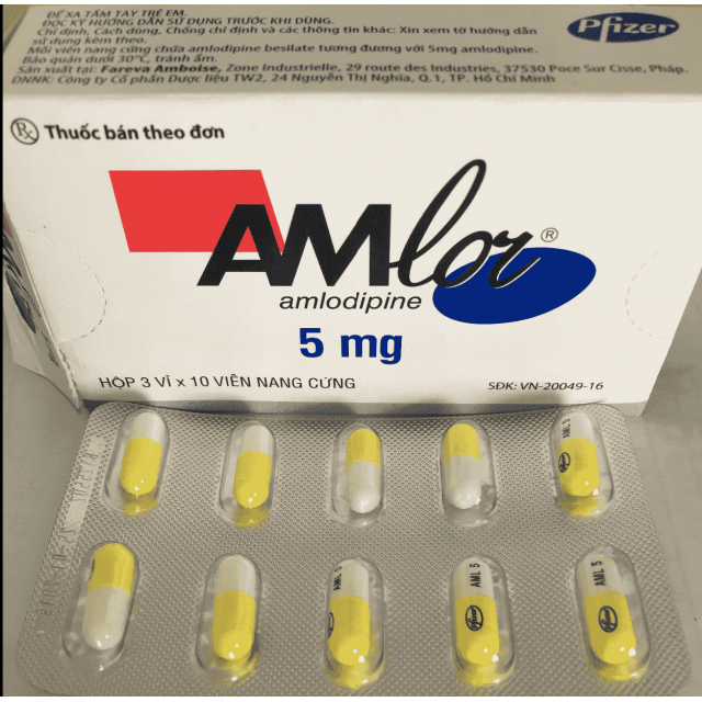 Amlor 5 mg H/30 viên Capsules