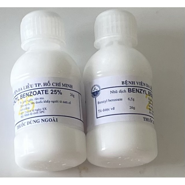 Benzyl Benzoate 25% H/1 Chai 26g  (điều trị ghẻ ngứa, rận)