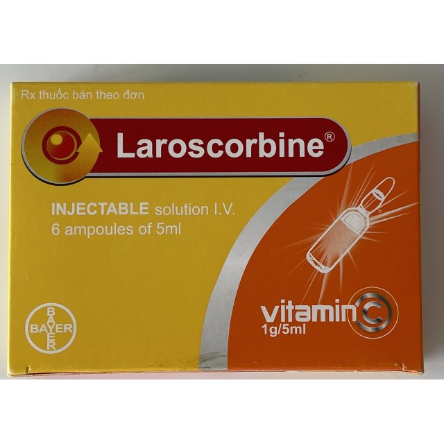 LAROSCORBINE 1G/5ML H/6 ống ( Vitamin C Inj 1g)