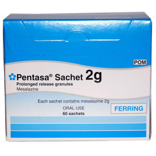 Pentasa 2g H/60 gói (Mesalazin Thuốc trị viêm đại tràng)