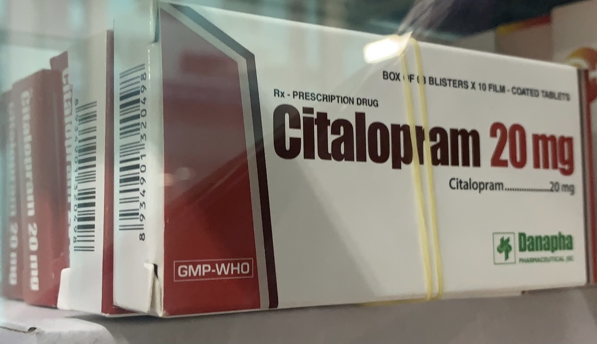 Citalopram 20 mg H/30 viên (THUỐC TRỊ TRẦM CẢM NẶNG)